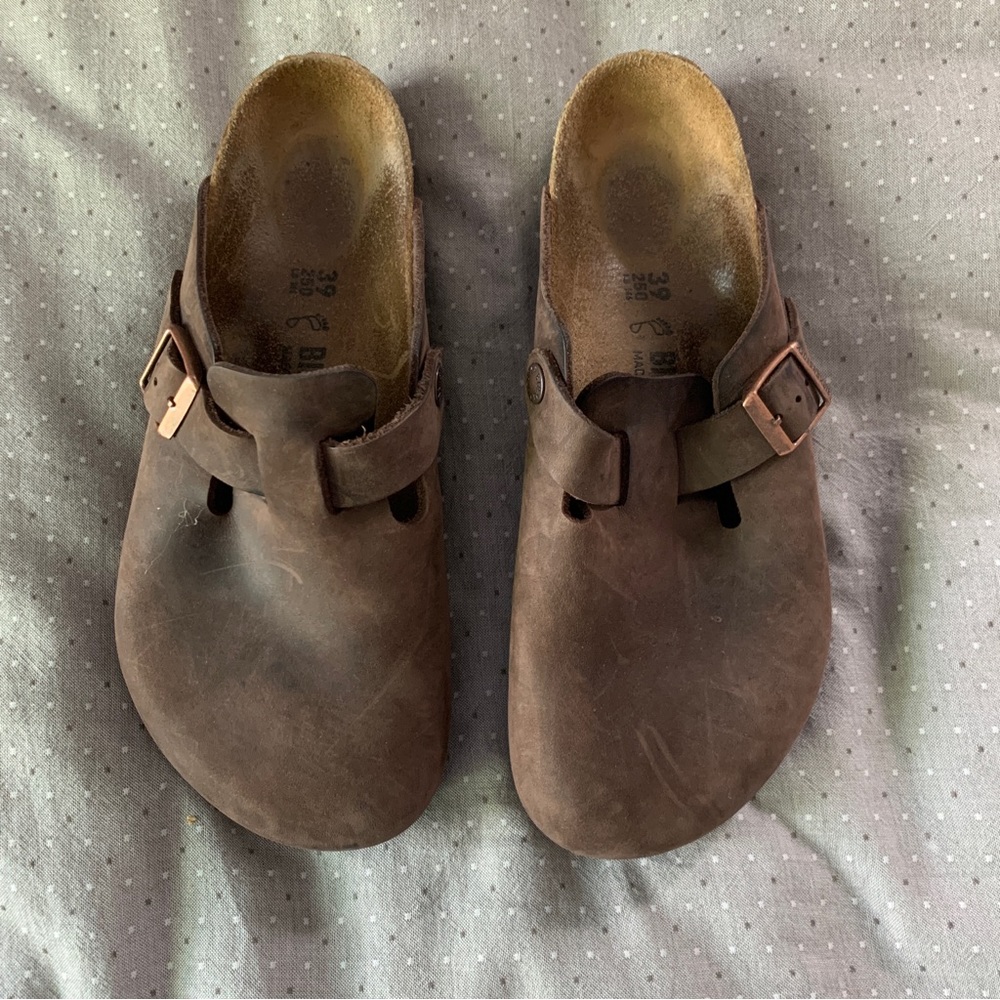 Birkenstock Boston Clog Men’s Oiled Leather Habana size 39